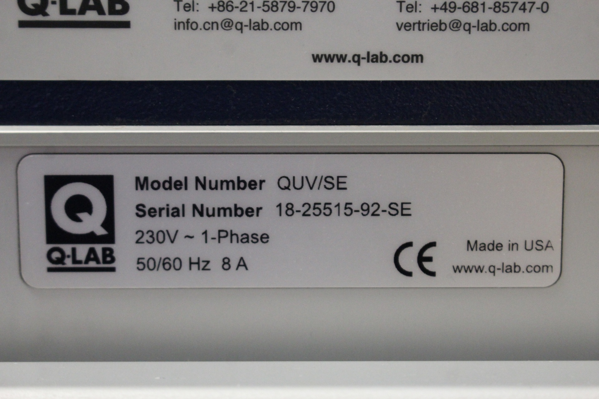 Q-LAB QUV/ SE Accelerated Weathering Tester, image 8