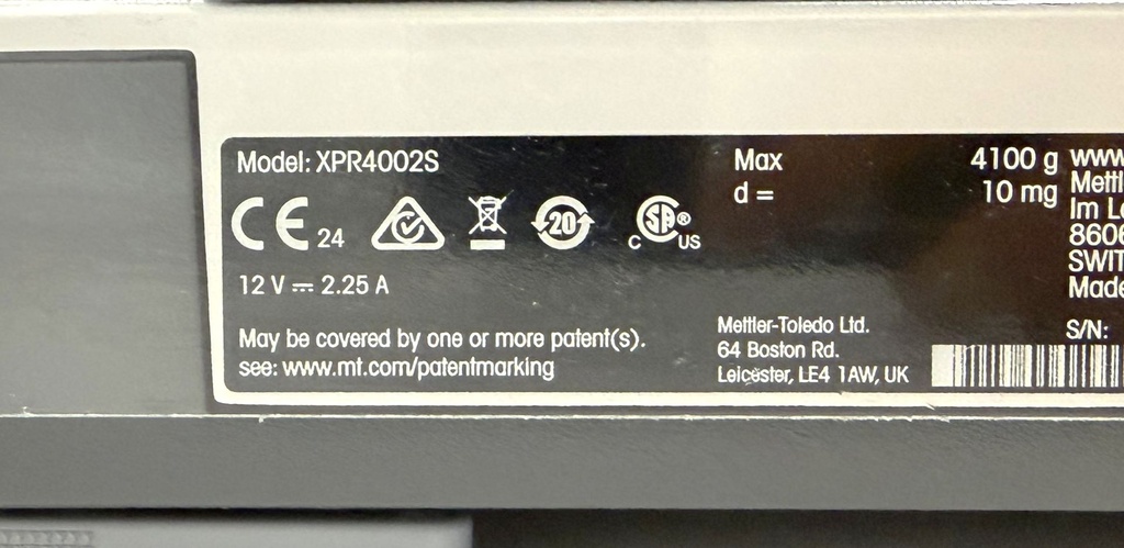Mettler Toledo XPR4002S Precision Balance, image 5