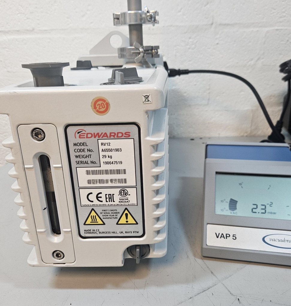 Edwards RV12 Two-Stage Rotary Vane Vacuum Pump, image 2