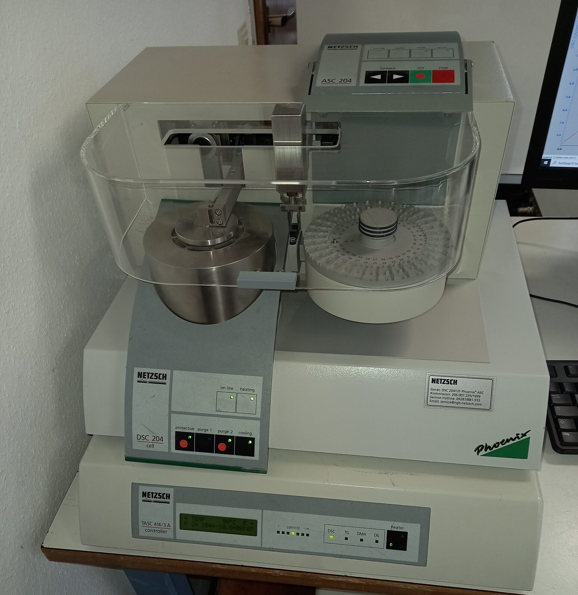 Netzsch DSC 204 Phoenix Differential Scanning Calorimeter, image 2