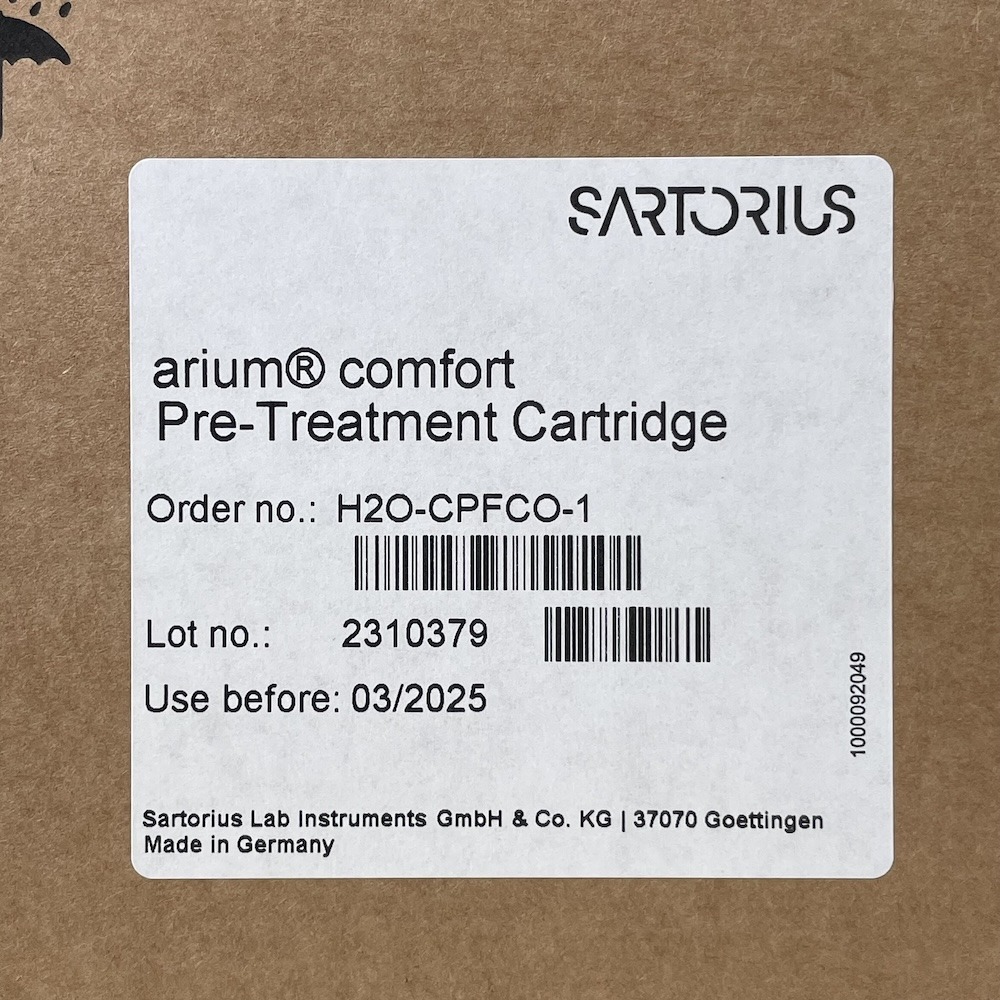 Sartorius Arium Comfort Pre-treatment Cartridge H2O-CPFCO-1, image 3