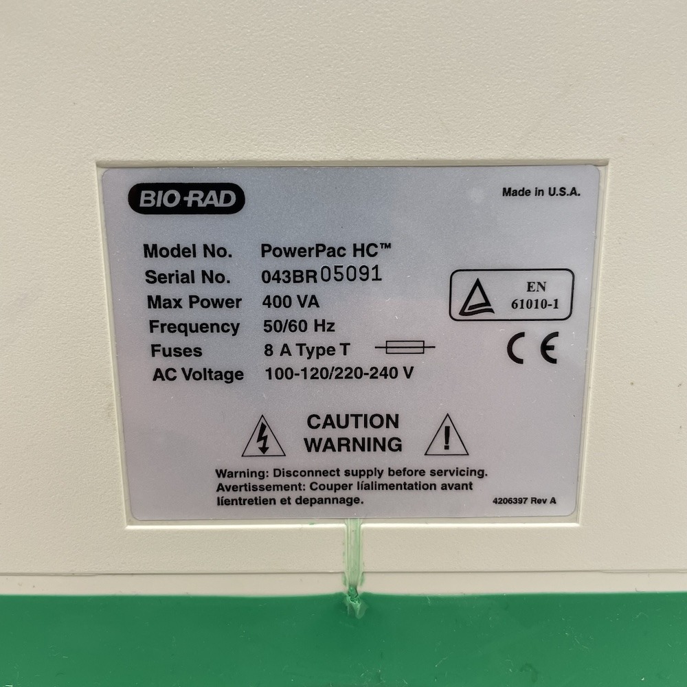 BIO-RAD PowerPac HC Power Supply Electrophoresis, image 6
