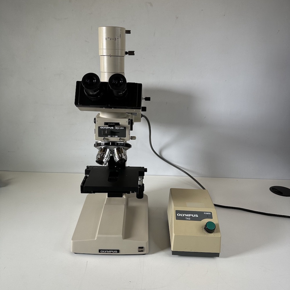Olympus BH2-UMA Metallurgical Microscope Reflected Light Darkfield/Brightfield, image 2