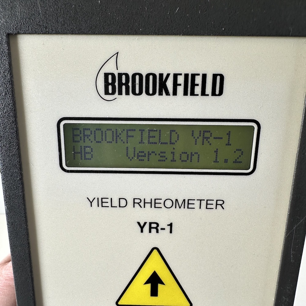 Brookfield Ametek YR-1 Yield Stress Rheometer HBYR1 Serial YR6525402, image 3