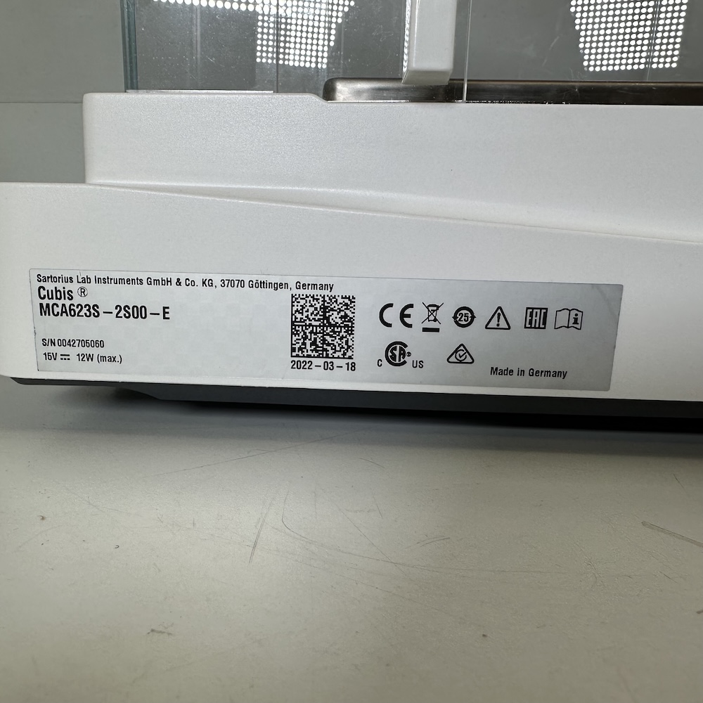 Sartorius Cubis II Precision MCA-623S-2S00-E Balance 620g x 1mg, image 3