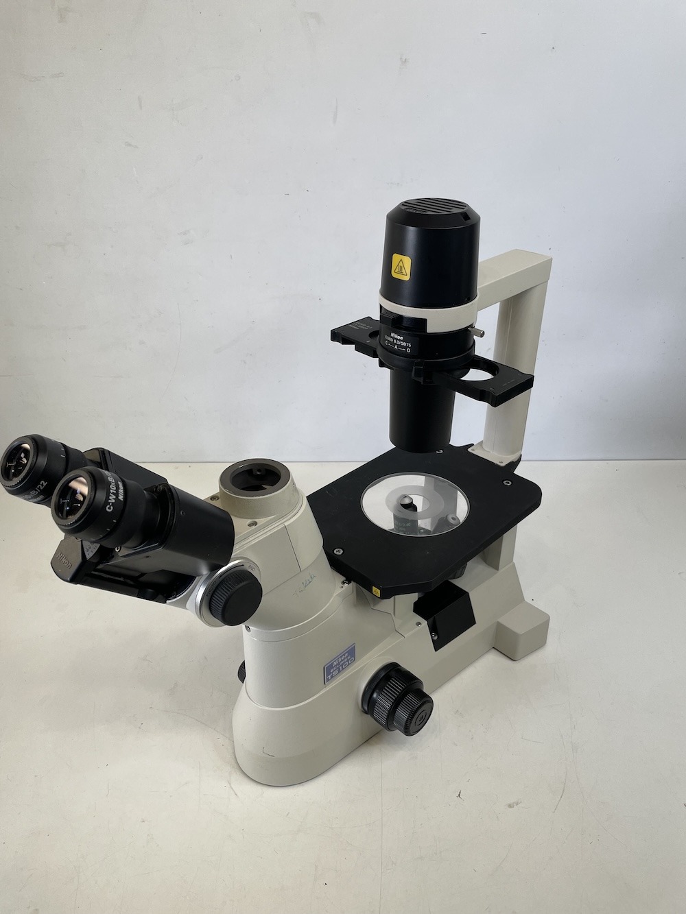 Nikon TS100-F Eclipse Inverted Microscope Phase Contrast Trinocular, image 3