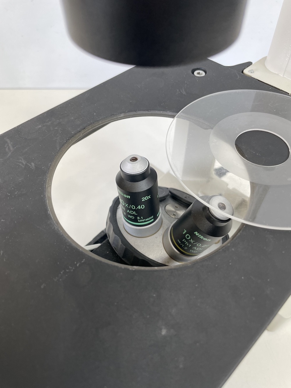 Nikon TS100-F Eclipse Inverted Microscope Phase Contrast Trinocular, image 4