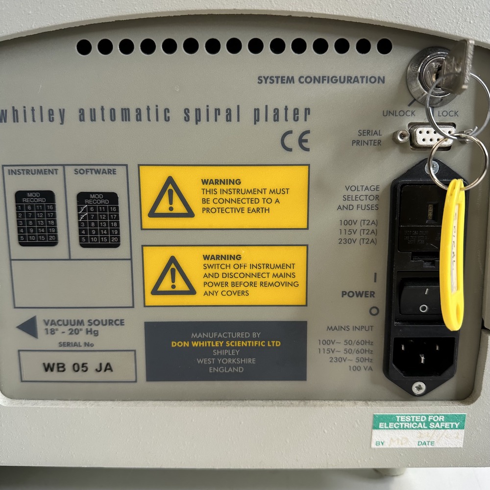 Don Whitley Scientific WASP Automated Spiral Plater with 602 Vacuum Pump, image 3