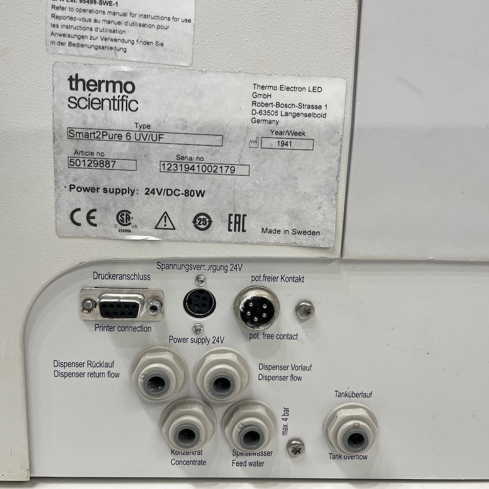 Thermo Scientific Barnstead Smart2Pure 6 UV/UF Water Purification System 50129887, image 3