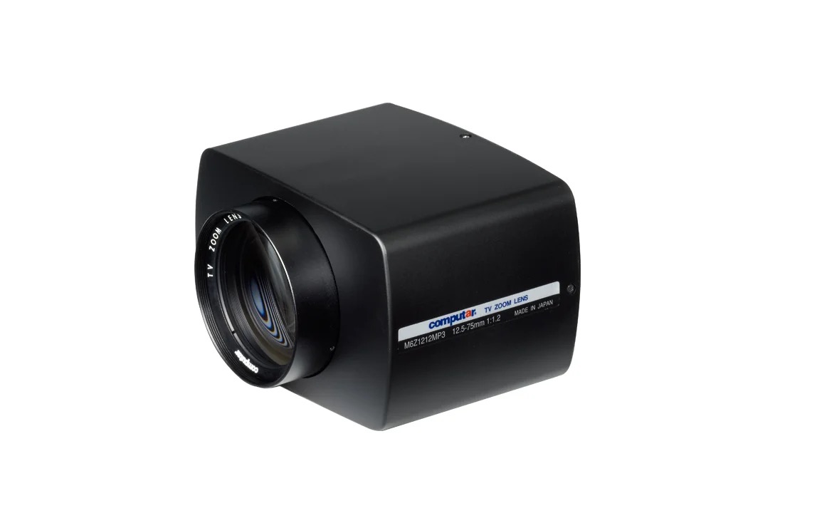 Computar M6Z1212MP3 2/3″ 12.5-75mm F1.2 Motorized Zoom, Focus & Iris C-Mount Lens