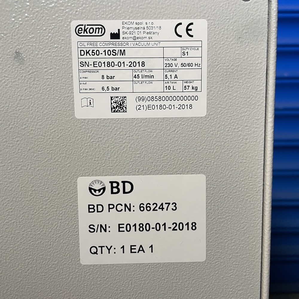 EKOM DK50-10S/M Mobile Compressor with Membrane Dryer, image 3