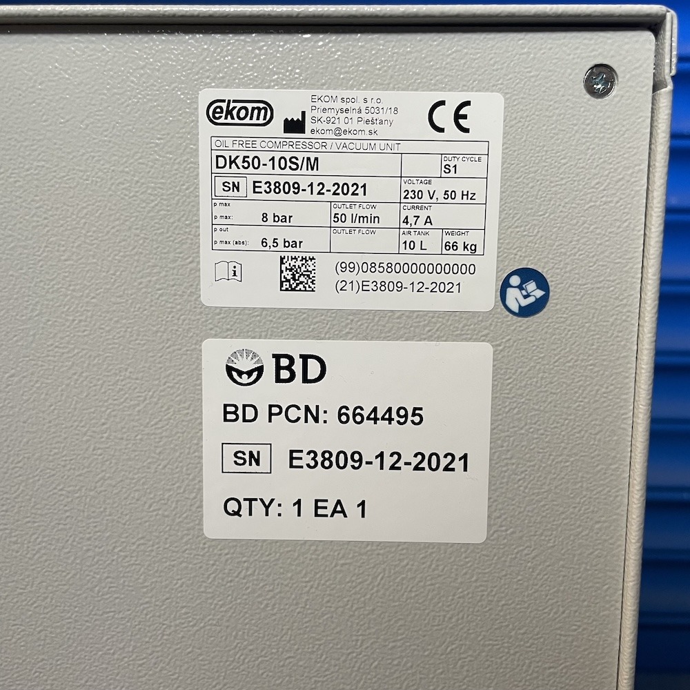 EKOM DK50-10S/M Mobile Compressor with Membrane Dryer, image 4