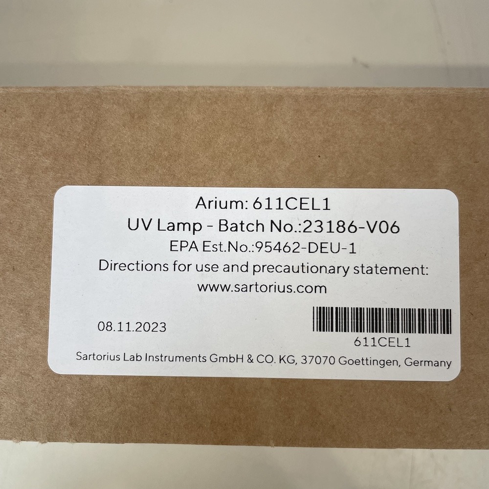 Sartorius Arium Pro/Comfort Replacement UV Lamp (611CEL1), image 2