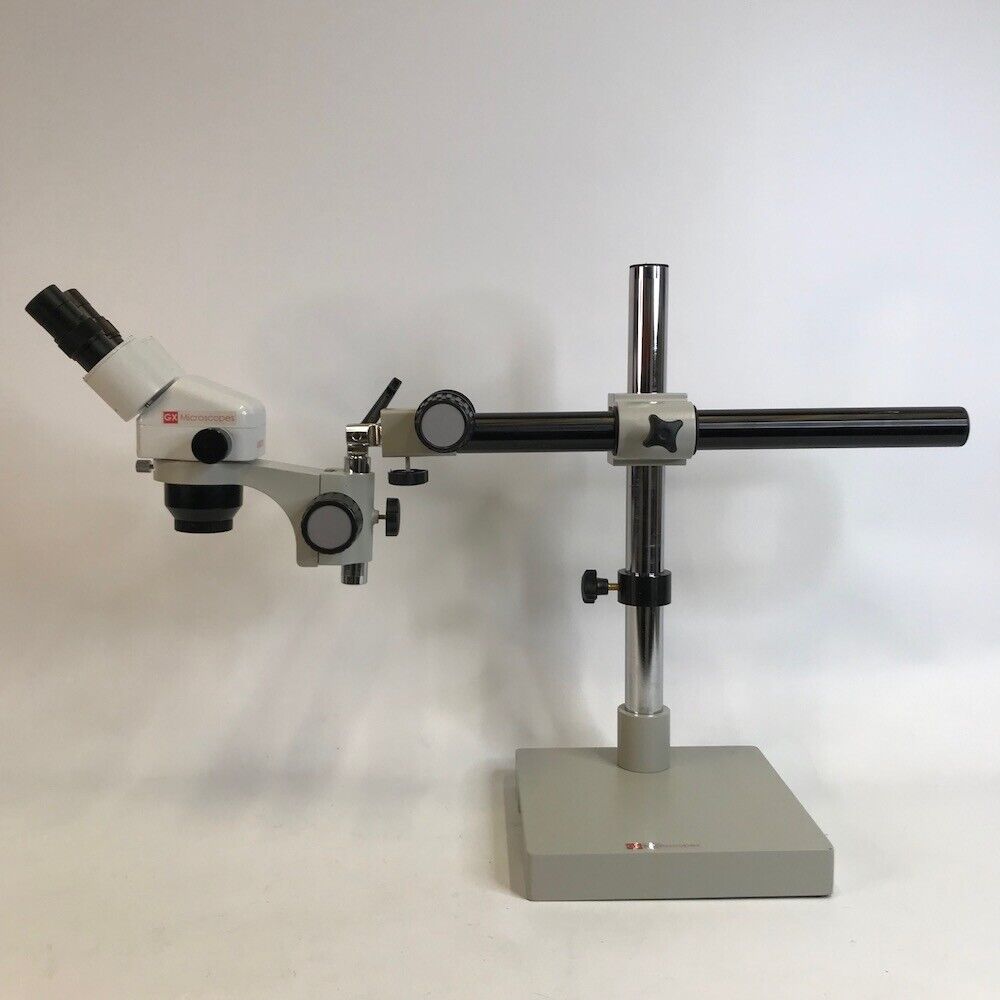 GX Microscopes GXMZTX Stereo Zoom Microscope (5x to 20x, boom stand)