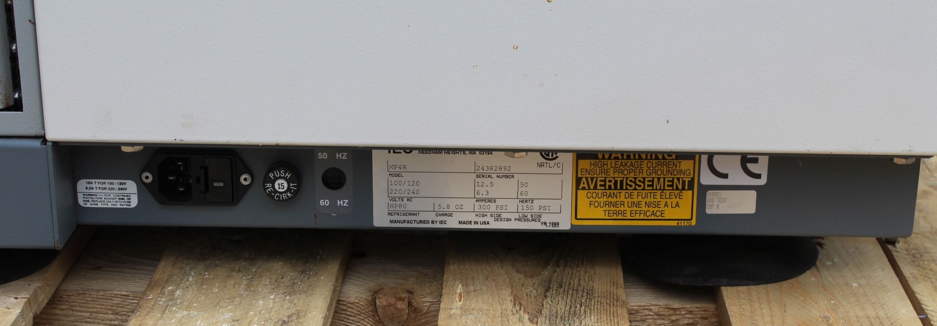 IEC Centra MP4R Refrigerated Centrifuge
