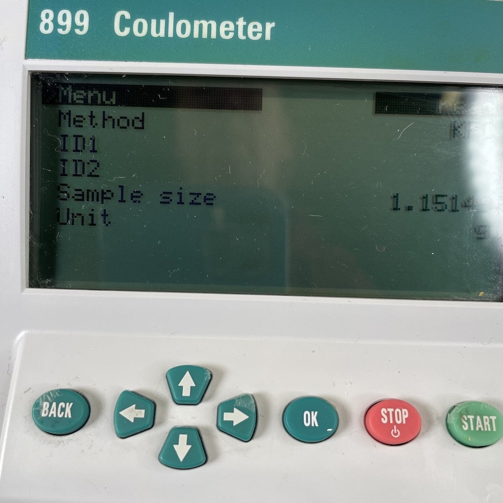 Metrohm 899 Coulometer with Generator Electrode with Diaphragm 2.899.0010