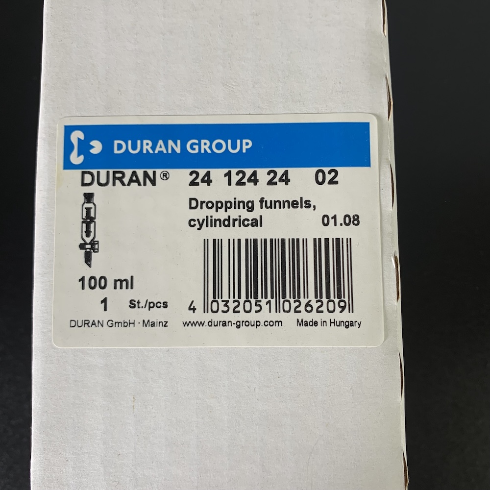 Duran 100ml Dropping Funnel 241242402, image 4