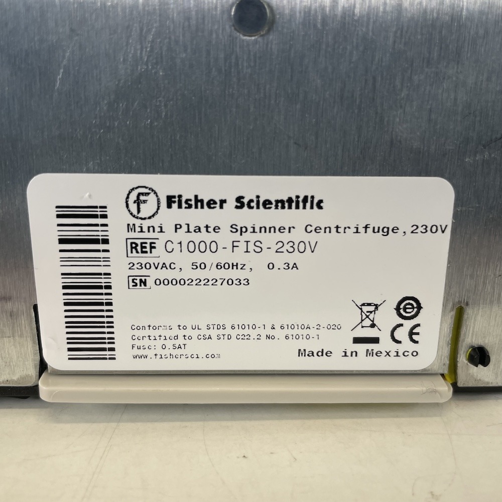 Fisherbrand C1000-FIS-230V Mini Plate Spinner Centrifuge, image 4