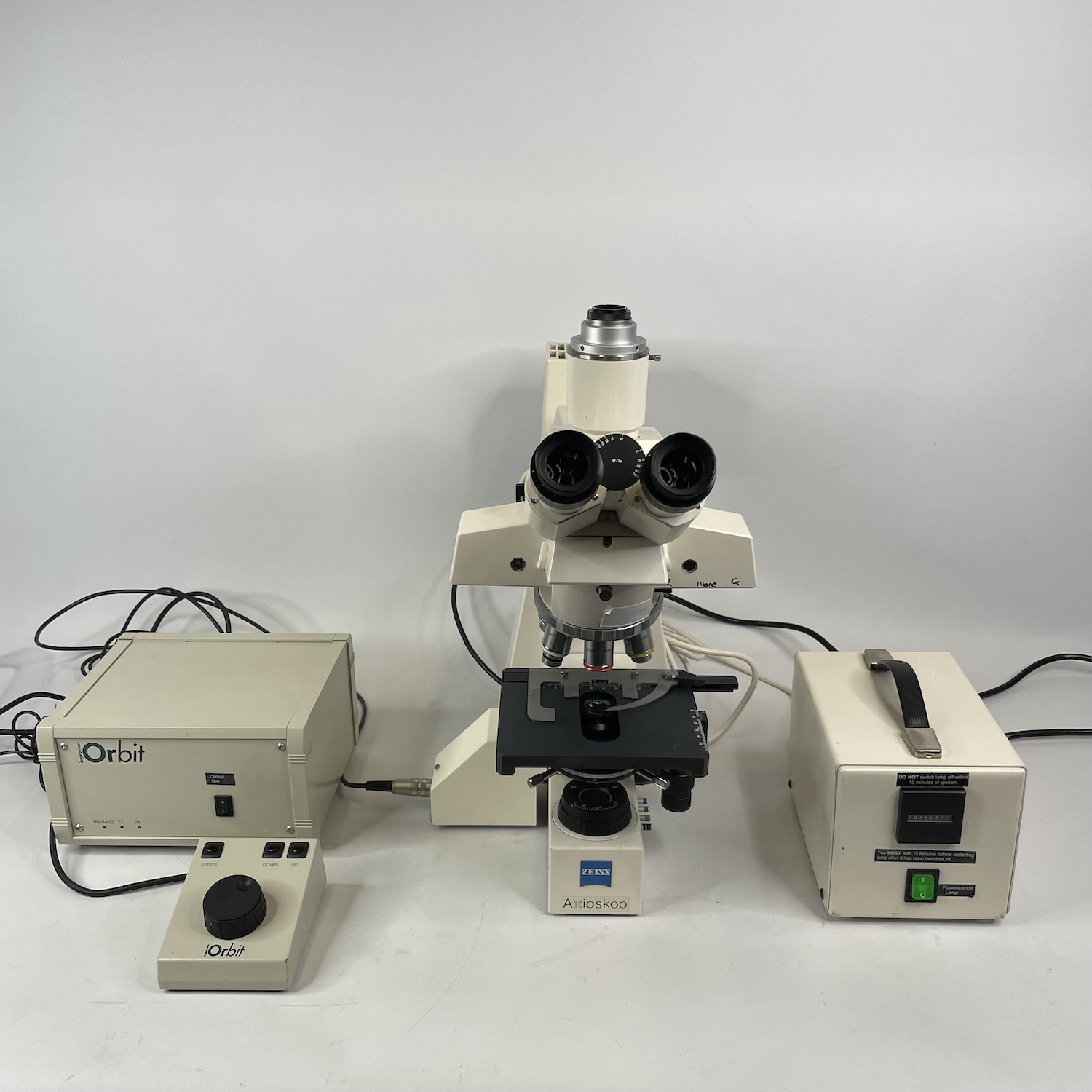 Zeiss Axioskop Trinocular Fluorescence Microscope