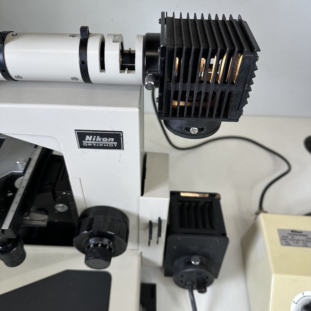 Nikon Optiphot Microscope Tri-nocular Transmitted & Reflected Light DIC
