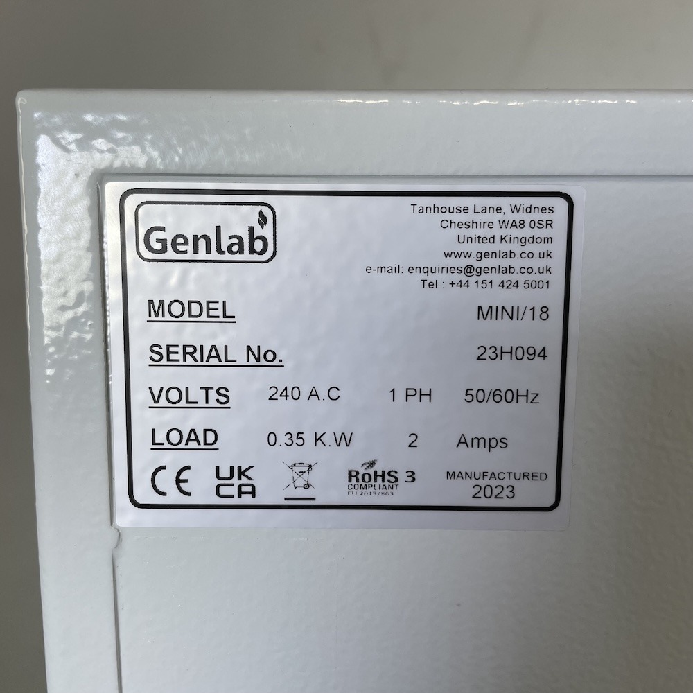 Genlab MINI/18 Classic Incubator (18 L, 70 °C), image 8