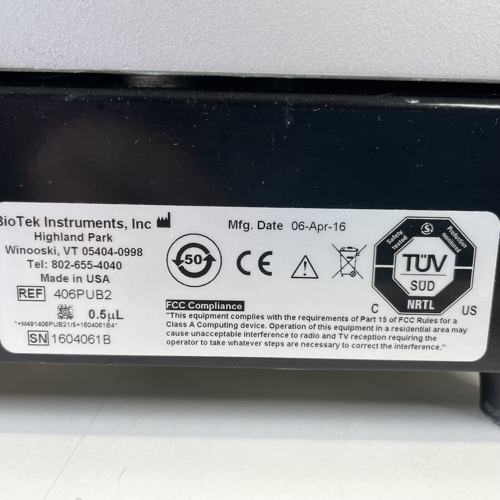 BioTek EL406 Microplate Washer Dispenser Model 406PUB2 0.5µl, image 5