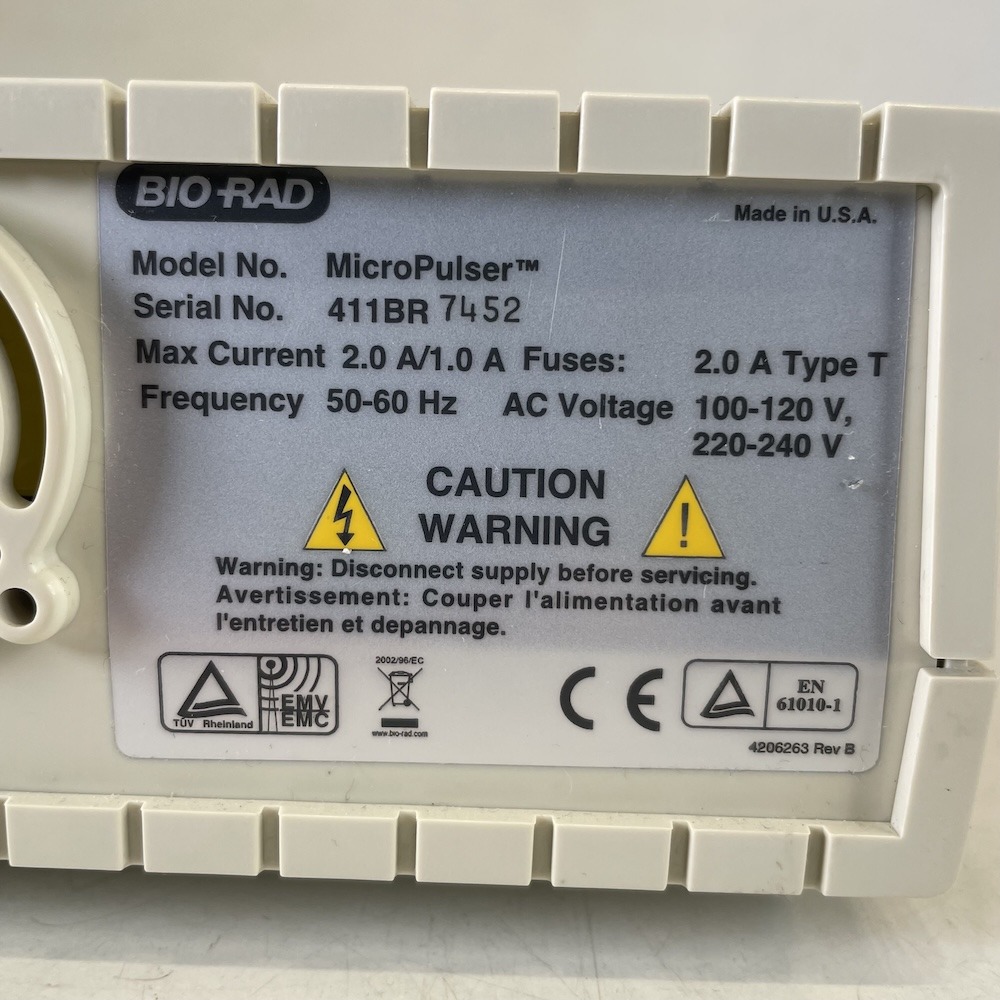 Bio-Rad MicroPulser Electroporator 1652100, image 4