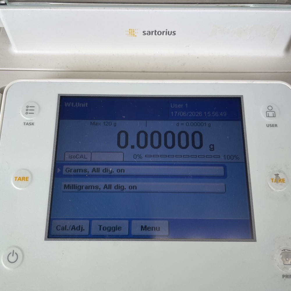 Sartorius MSA125P-100-DA Cubis Semi-Micro Balance 60/120g x 0.01/0.1mg, image 2