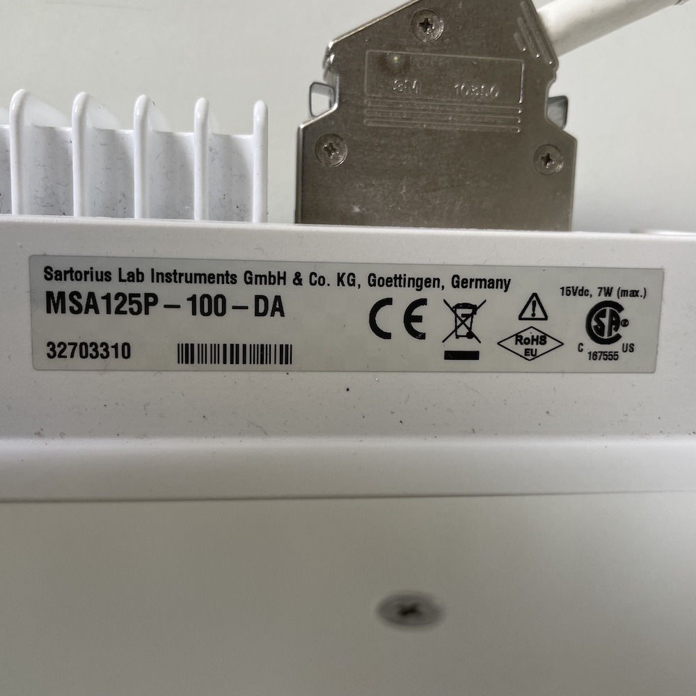 Sartorius MSA125P-100-DA Cubis Semi-Micro Balance 60/120g x 0.01/0.1mg, image 4