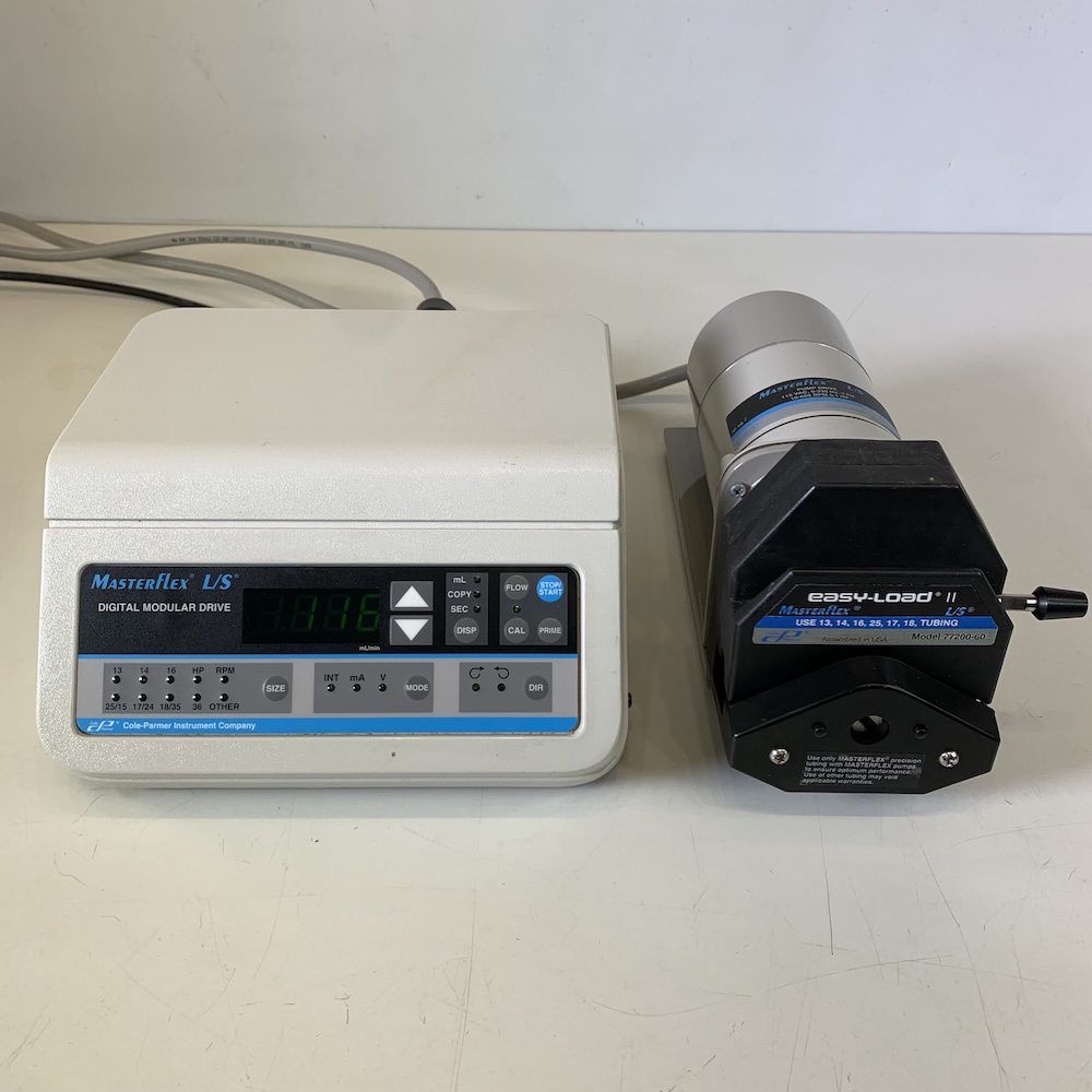 Masterflex Modular Digital Dispensing Pump Drive 77301-21 & 77301-22 Benchtop Controller & Head 77200-60