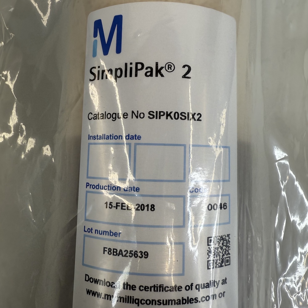 Millipore Water Purification Cartridge SimpliPak 2 SIPKOSIX2, image 3