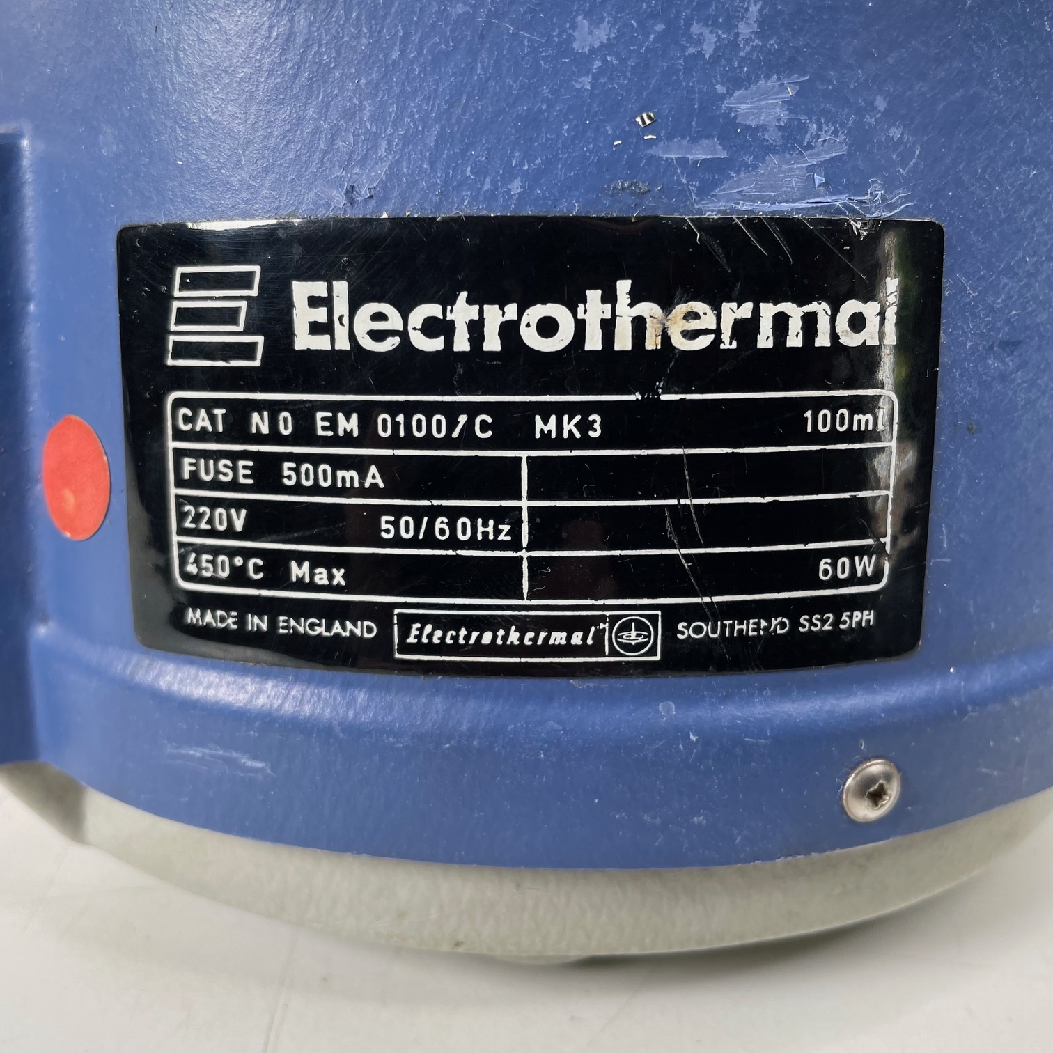 Electrothermal EM0100/C Heating Mantle 100ml 450˚C, image 4