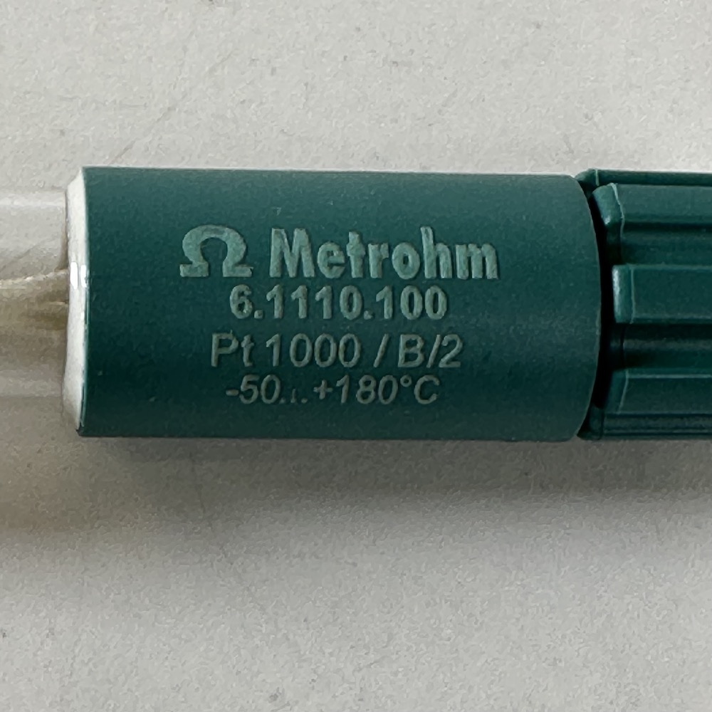 Metrohm Pt1000 temperature sensor Installation Length 12.5 cm 6.1110.100, image 2