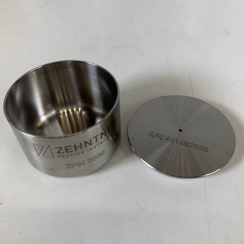 Zehntner Metal Pycnometer ZPM 3030 Set of 6