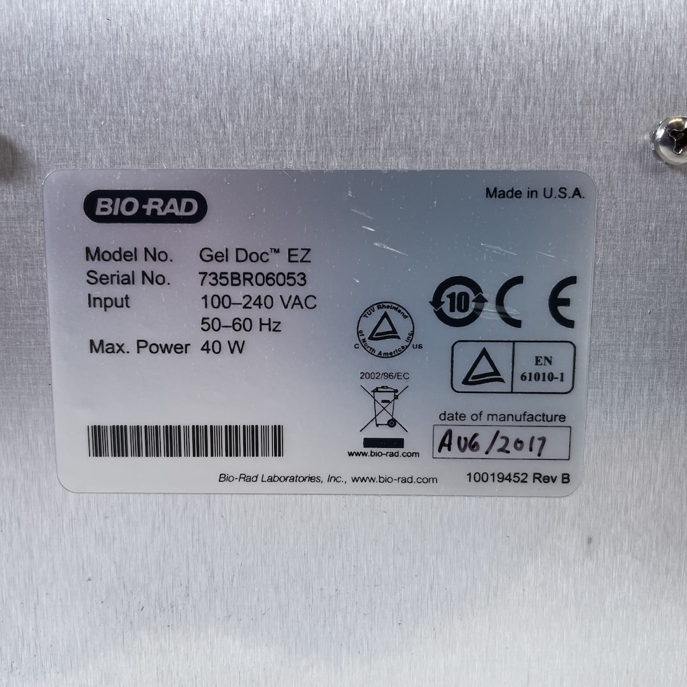 Bio-Rad Gel Doc EZ Gel Documentation System 1708270, image 6