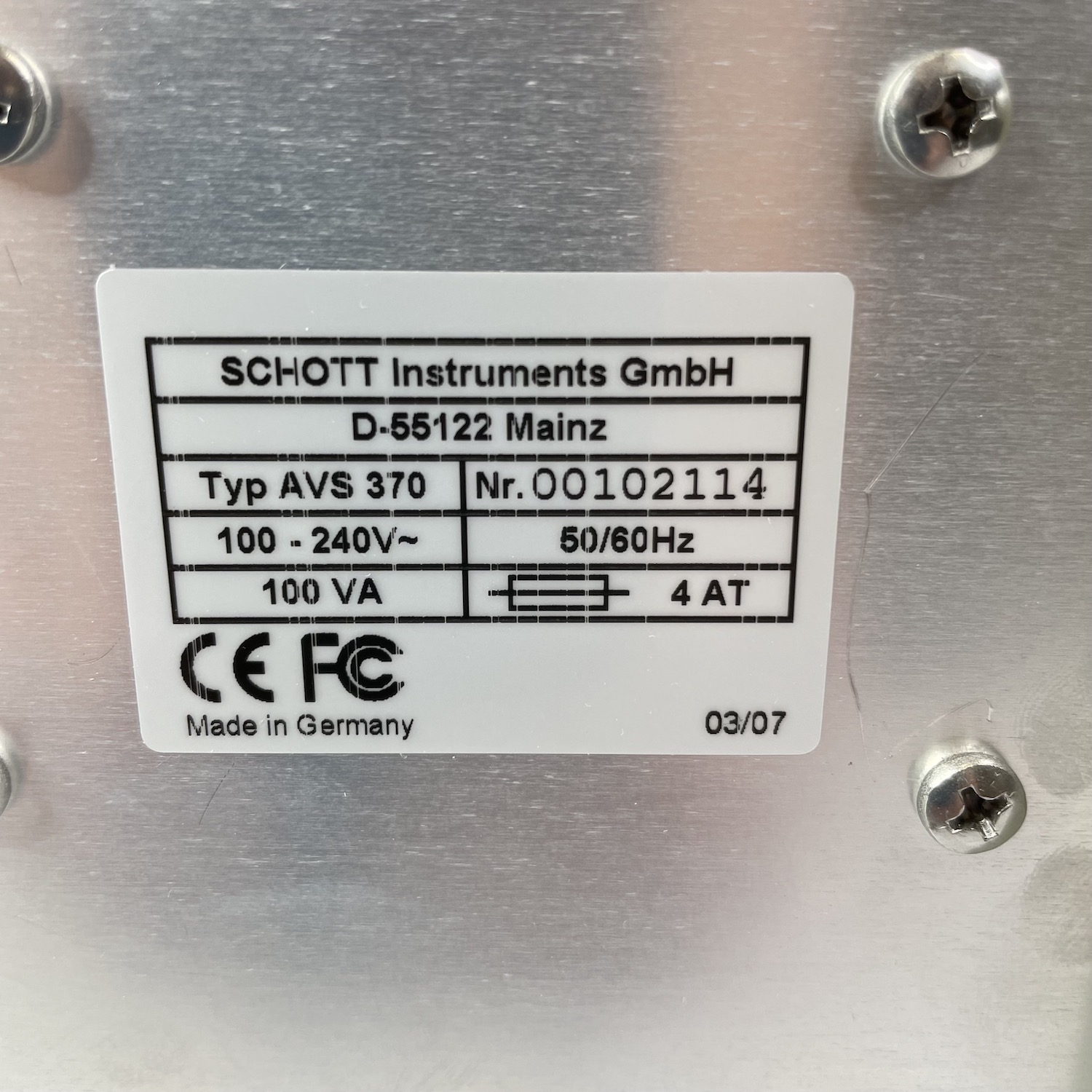 Schott AVS 370 (opt) Viscosity Measuring System, image 5