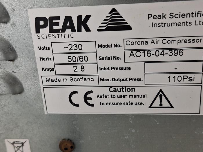 Peak Scientific Corona 1010 Nitrogen Generator, image 6