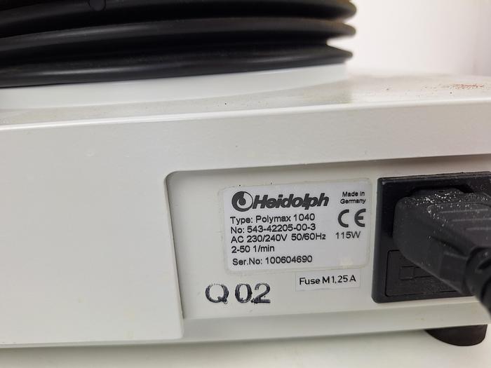 Heidolph Polymax 1040 Wave Platform Shaker, image 4