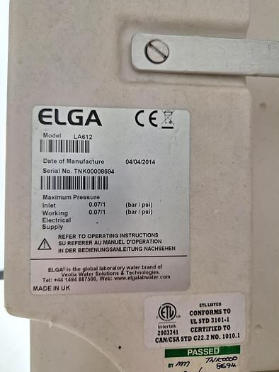 Elga Purelab Option Water Purification System with 40l Tank, image 4