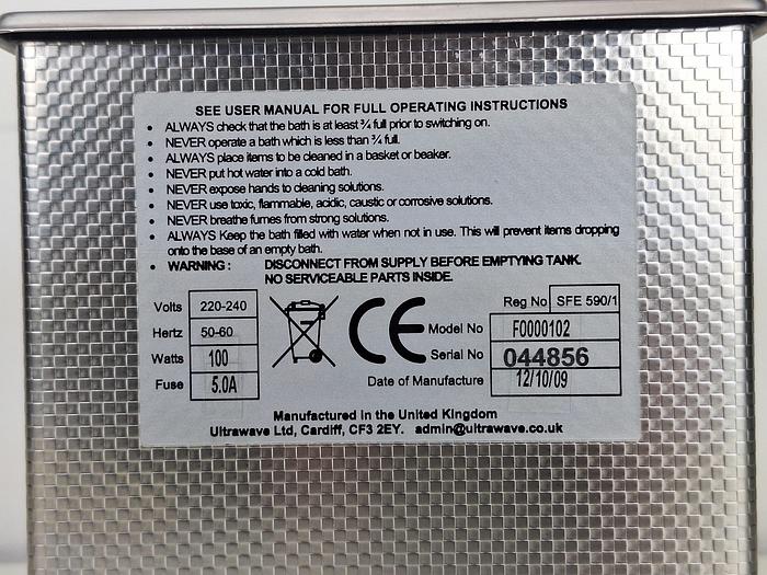 Ultrawave Ultrasonic cleaner, image 5