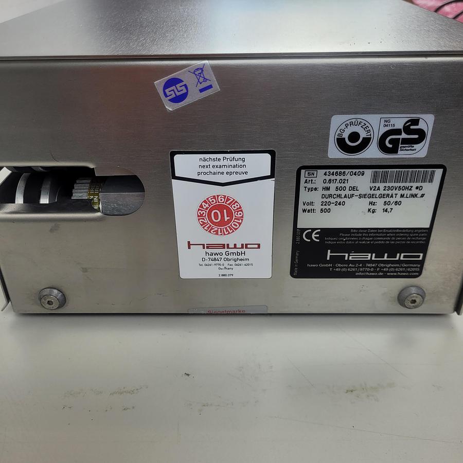 Hawo HM 500 DEL Rotary Heat Sealer, image 9