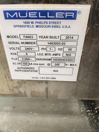 Mueller PyroPure P4003 Pure Steam Condensing System, image 2