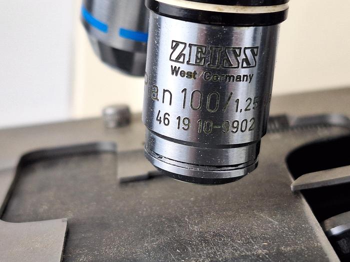 Zeiss Axioskop EL-Einsatz 5 Objectives Microscope, image 7