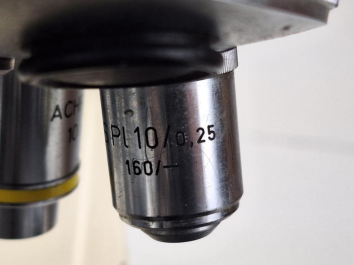Zeiss Axioskop EL-Einsatz 5 Objectives Microscope, image 9