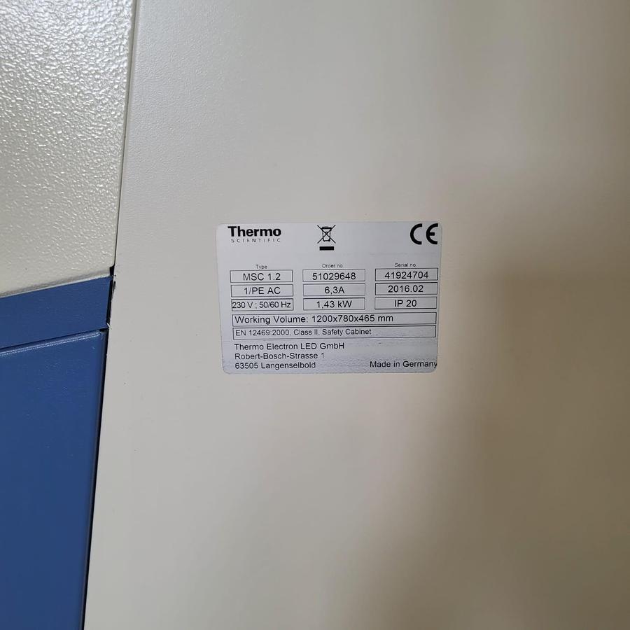 Thermo Scientific MSC 1.2 Class II Biosafety Cabinet, image 7