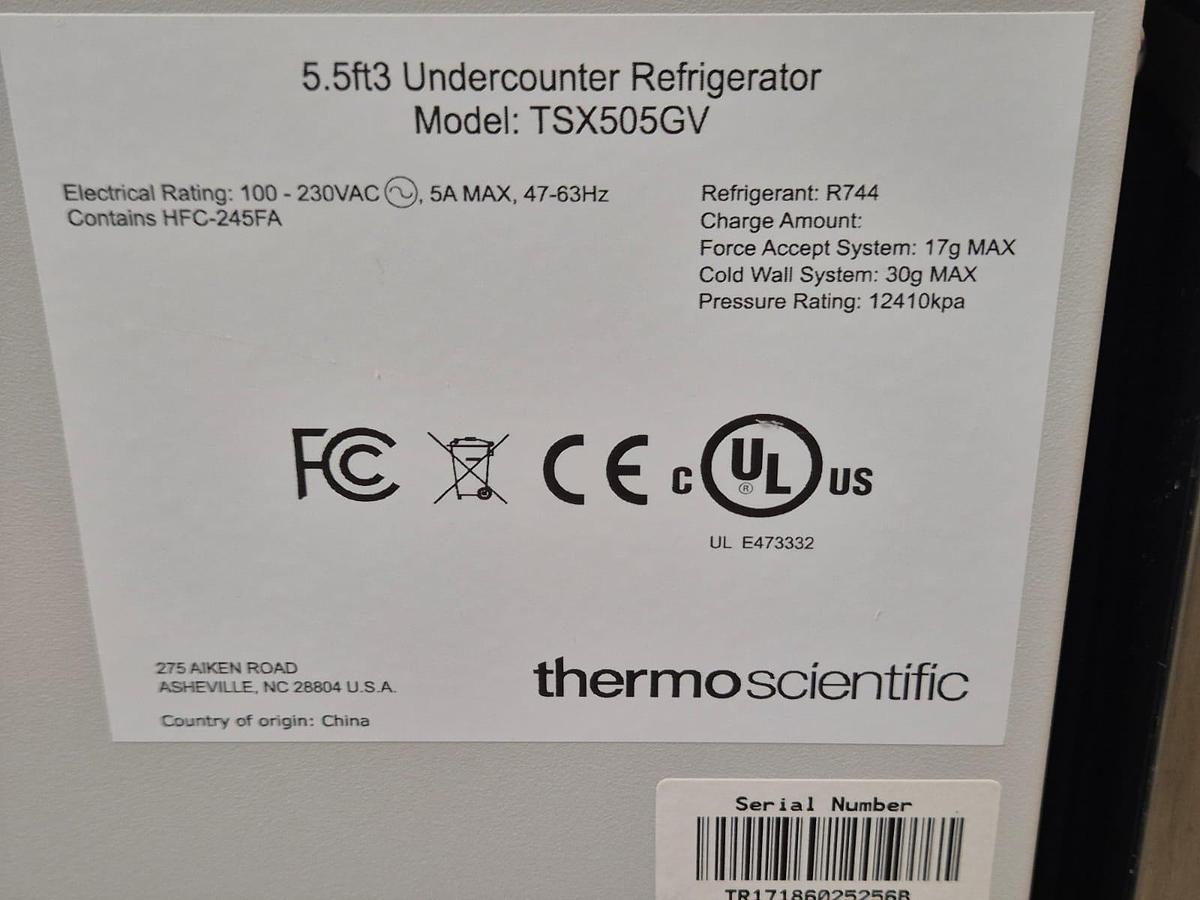 Thermo Scientific TSX Undercounter Refrigerator, image 4