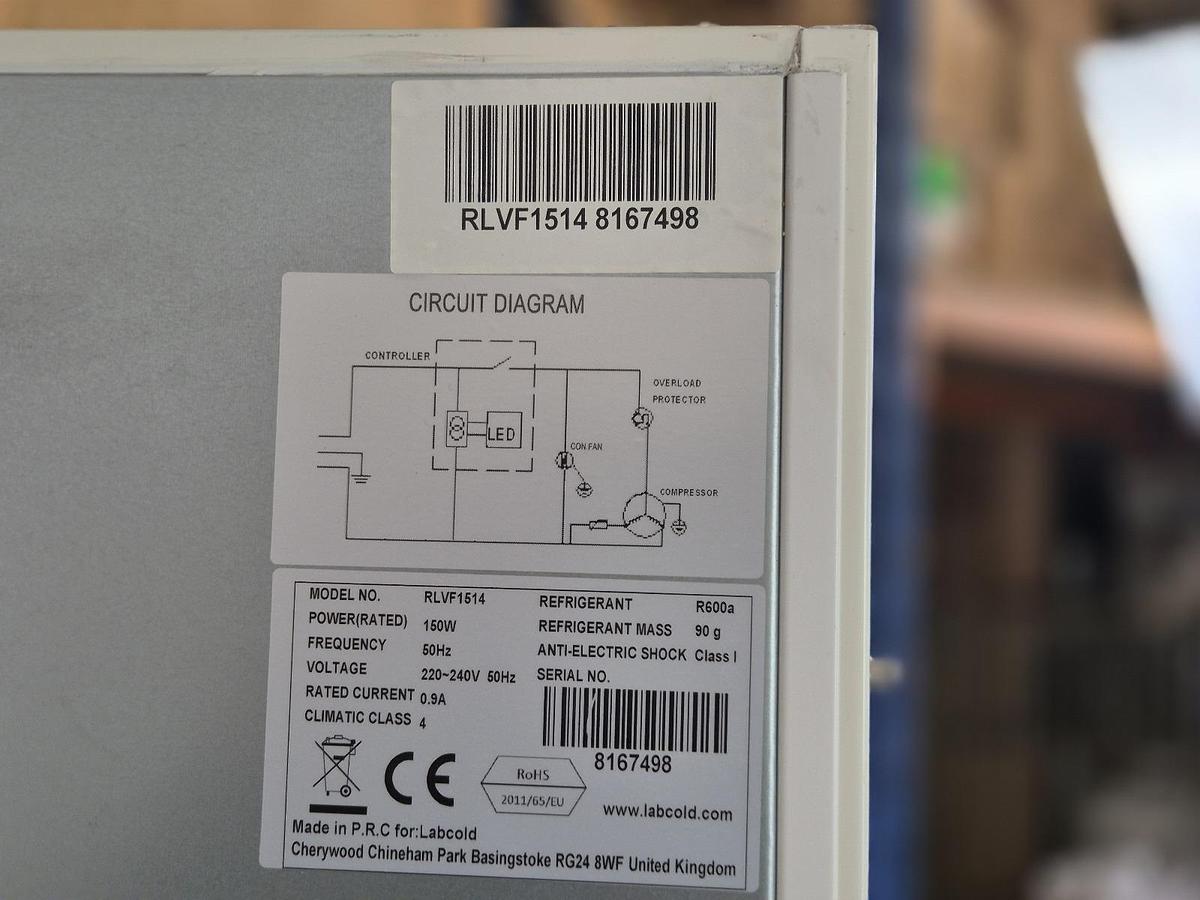 Labcold RLVF1514 Spark-Free Laboratory Freezer, image 5