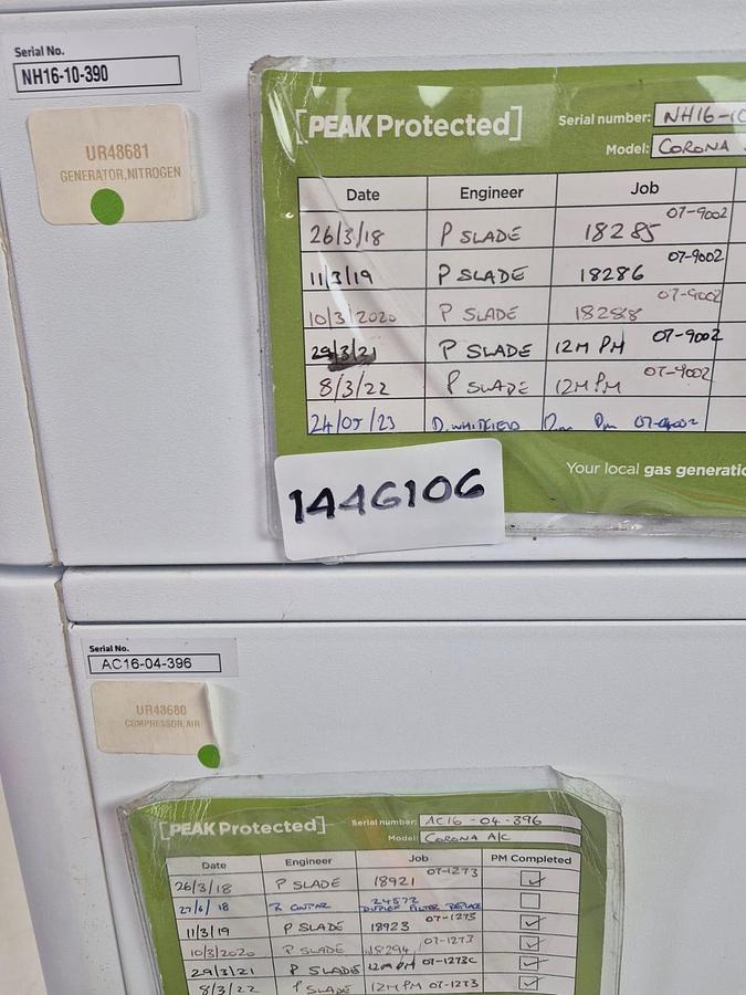 Peak Scientific Nitrogen Generator Corona 1010 + Corona compressor, image 8