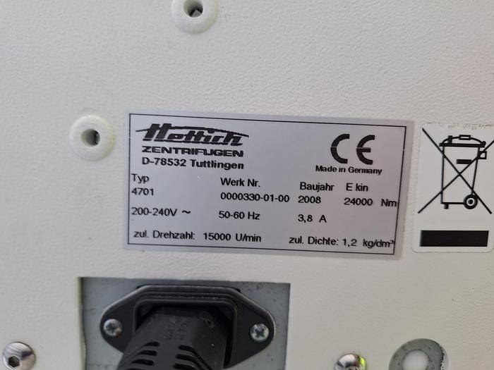Hettich Rotina 420 Centrifuge, image 9
