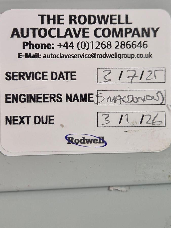 Rodwell Ambassador Autoclave, image 9